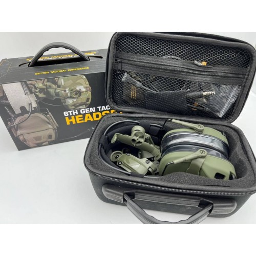 6TH GEN TACTICAL HEADSET тактическая гарнитура, звукосниматель и шумоподавление, активные в Клину