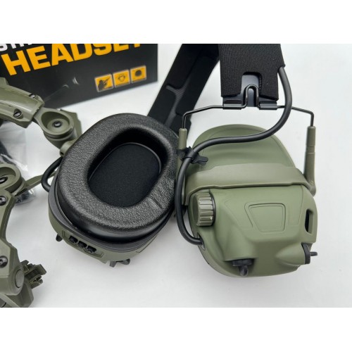 6TH GEN TACTICAL HEADSET тактическая гарнитура, звукосниматель и шумоподавление, активные в Клину