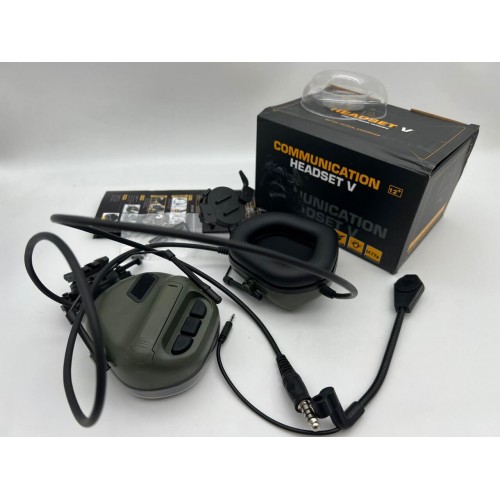 "COMMUNICATION HEADSET V" Активные тактические наушники для стрельбы в Клину