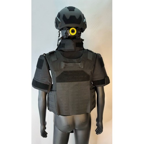 Бронежилет разгрузочный UNIVERSAL ARMOR в Клину (СВМПЭ + бронеплиты Бр5 класса) черный