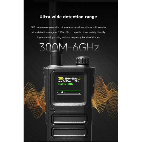 Детектор-обнаружитель дронов SKYDROID S-10 / «СОКОЛ 10» в Клину портативный всенаправленный