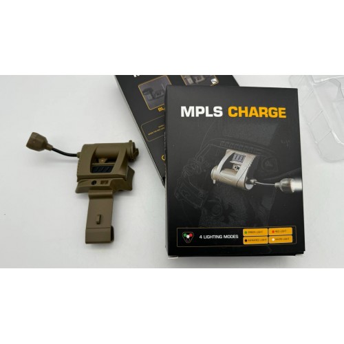 Нашлемный тактический фонарь MPLS Charge аккумуляторный в Клину