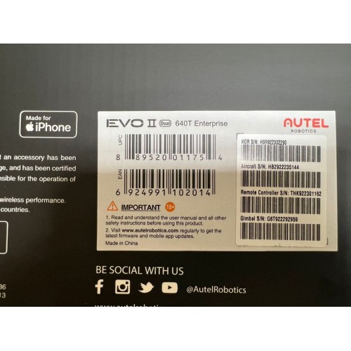 Квадрокоптер Autel Robotics EVO II Dual 640T (Thermal) Enterprise в самой максимальной топовой комплектации в Клину