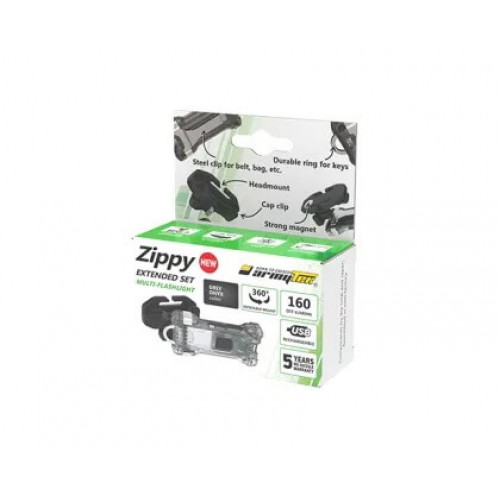 Наключный фонарь Armytek Zippy Extended Set (Grey Onyx) в Клину