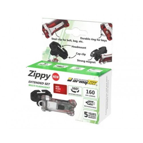 Наключный фонарь Armytek Zippy Extended Set (Red Ruby) в Клину