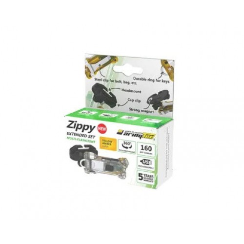 Наключный фонарь Armytek Zippy Extended Set (Yellow Amber) в Клину